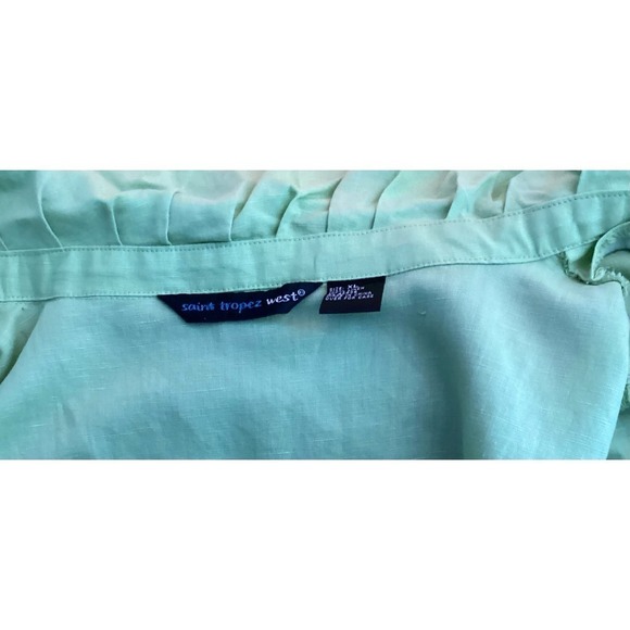 Vintage linen Peter Pan collar blouse - Picture 4 of 5